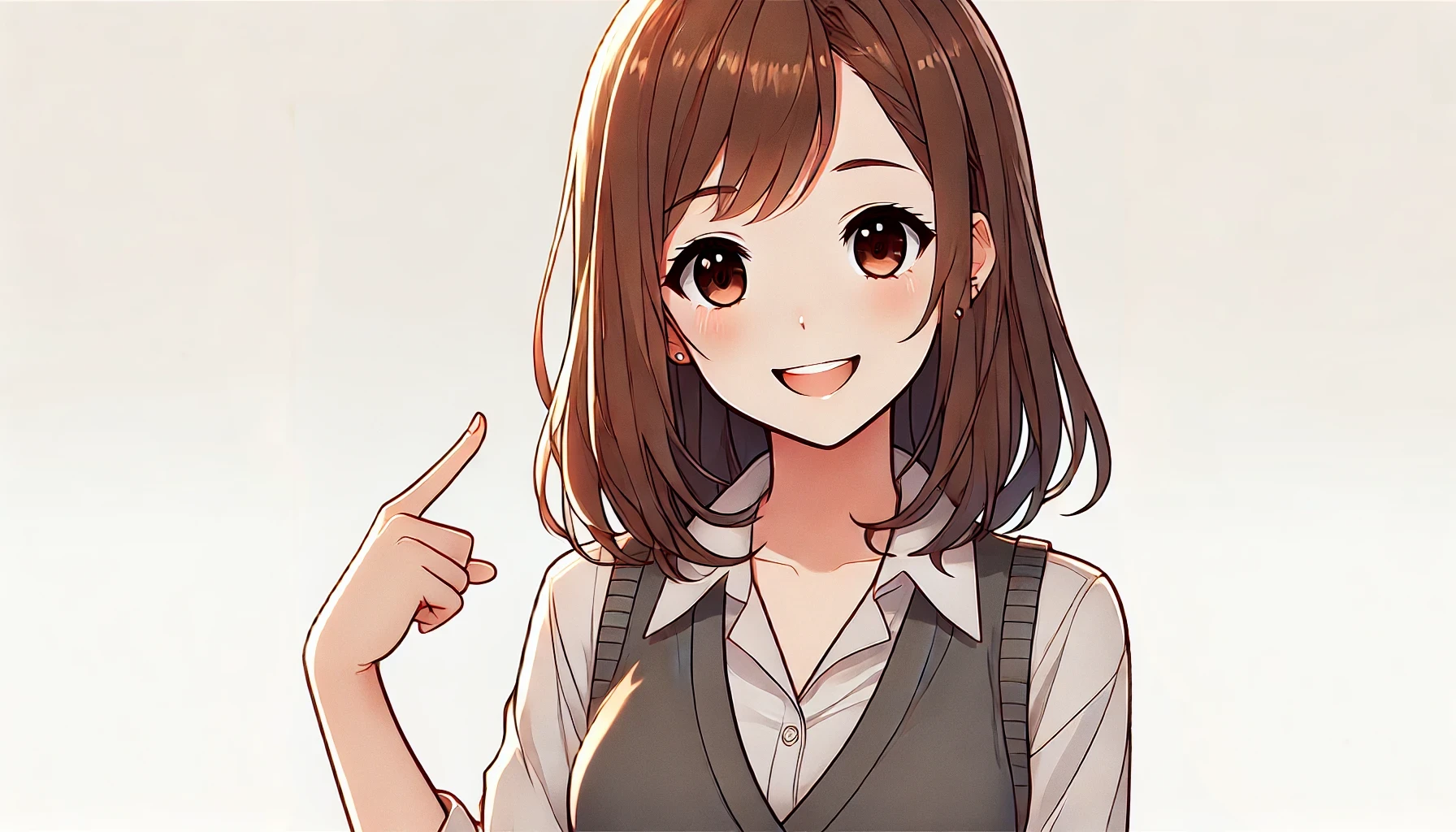 ポイントを解説する女性