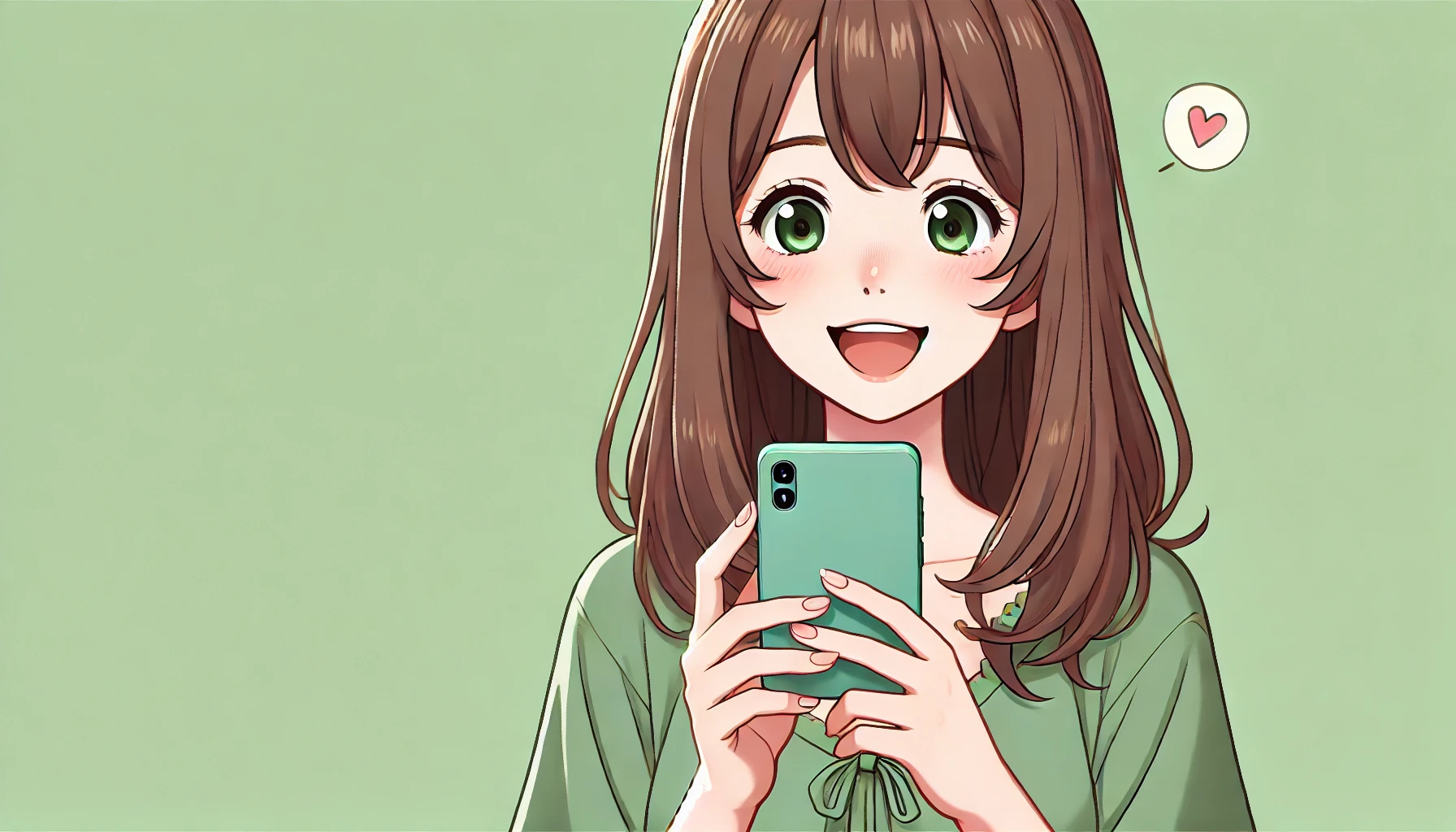スマホでいい求人を見つけた女性の画像イメージ