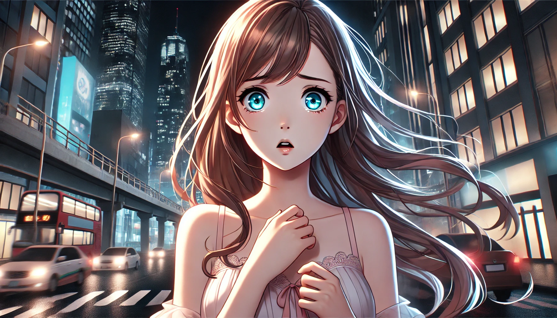 恐怖を感じている女性