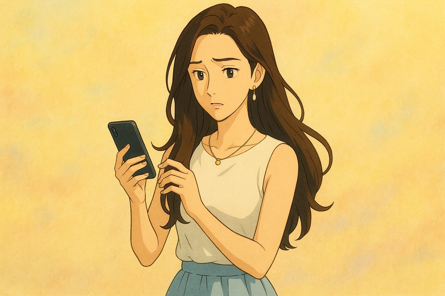 交際クラブで悩む女性